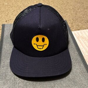 Old Navy Baseball Cap Black Smileys